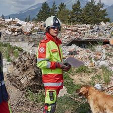 SA-RRT-Mitglied Andreas bei einem Einsatz