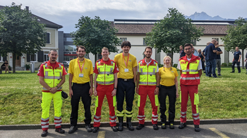 Gruppenfoto des Einsatzteams