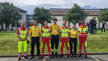 Gruppenfoto des Einsatzteams